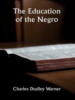 cover image of The Education of the Negro
